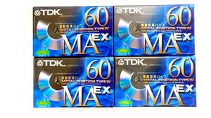 新品TDK MA EX/６０分４本 メタルテープ