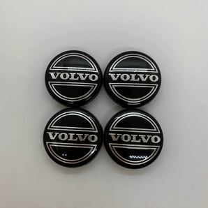 VOLVO ブラックボルボ 純正ホイール センターキャップ エンブレム ロゴ 4個 C30 C70 V50 S40 S60 S80 V70 XC60 XC70 XC90 真っ黒の画像1