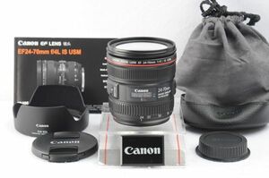 ■中古美品■ キャノン Canon EF 24-70mm F4L IS USM 【付属品】　#510-003