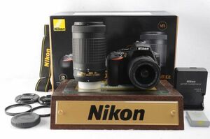 ■美品■ S数2680回！ ニコン Nikon D5600 ダブルズームキット 【付属品・元箱・おまけ付き】　#511-006-1106