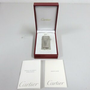 【80】1円～ Cartier カルティエ シルバーカラー オーバル 火花未確認 着火未確認 現状品　