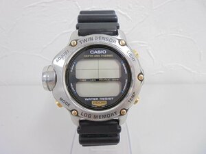 【80】1円～CASIO カシオ ツインセンサー ログメモリー DEP-600 ダイバーウオッチ クオーツ 不動品 ジャンク扱い