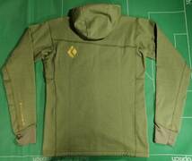 ▲ブラックダイヤモンド ポーラテックパワードライフリース フルジップ フーディ M's Coefficient Hoody ライトオリーブ S（JP-M)美品!!!▲_画像3