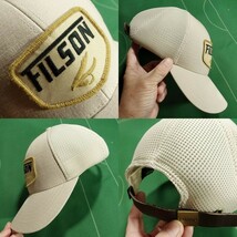 ▲FILSON リップストップコットン素材 メッシュキャップ MESH LOGGER CAP ライトベージュ フリーサイズ 美品!!!▲_画像5