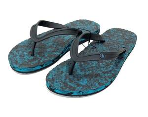 VOLCOM ボルコム V0812101SUG③ メンズ US9 27cm ビーチサンダル Ecoなビーサン BeachSandal グリーン系色 ヴォルコム 新品 即決 送料無料