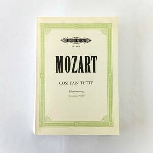 【輸入楽譜】1円 ペータース MOZART モーツァルト Cosi Fan Tutte コシ・ファン・トゥッテ オペラ ピアノ伴奏 ヴォーカルスコア 洋書 #417