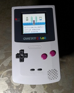 【改良画面&初期GBグレー色】ゲームボーイカラー 本体 + TFT液晶画面/GBC 初期ゲームボーイ 系 DMG/GB 改良 改造 バックライト IPS 画面 系