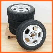 前ダ:【13インチ】タイヤ付きホイール4本セット KOSEI 13×5J 4穴 マルチ/BLIZZAK VRX 155/65R13 73Q スタッドレス ★送料無料★_画像1