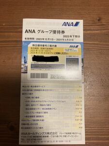 ANA株主優待券 〜2024/5/31 ANAグループ優待券