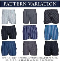 メンズ ニット トランクス 前開き ボタン付き チェック柄 プリント 柄 3枚 ４枚 セット パンツ 下着 M L LL ランダム3枚セット 3L_画像3