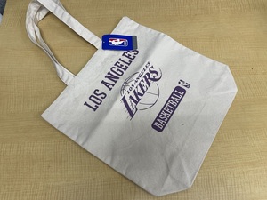 新品★NBA公式ジャスティスロサンゼルスレイカーズキャンバストートバッグ★レブロン八村塁LA LAKERS★N2349