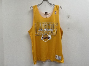 新品ミッチェル&ネスMitchell&Nessロサンゼルスレイカーズリバーシルブタンクトップ★NBA八村レブロンLAKERS★サイズXL★N2365A