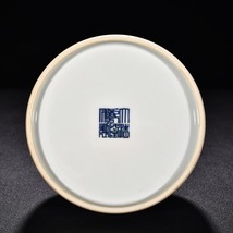 【多寶屋】BI105■古美術品！大清乾隆年製款 青花龍吸水紋太白尊 珍品■高さ9.6cm 直径12cm■_画像10