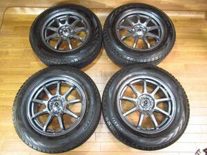 VATRRA7J-17+48 114.3/5H ハブ径約73ミリ G075 225/65R17 17インチアルミホイール+スタッドレスタイヤ付4本 CX-5/CR-V/RAV4/エクストレイル