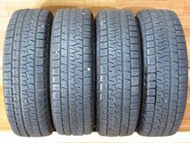 Weds joker 5.5J-14+38 100/4H ICE ASIMMETRICO 175/65R14 14インチアルミホイール+スタッドレスタイヤ付4本スイフト/キューブ/ヴィッツ_画像10