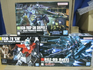 1/144　HG RGM-79SP ジム・スナイパーⅡ / HG RGM-79 ジム / HG RGZ-95 リゼル