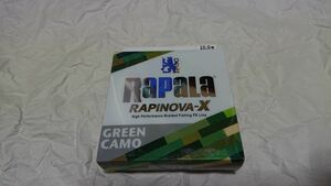 ラパラ ラピノヴァX カモカラー 100ｍ 10.0号 120lb グリーンカモ 新品 RAPINOVA-X 10号 フロッグ パンチショット ライギョ ナマズ