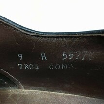 試着返品OK！70-80’s？ビンテージ　アレンエドモンズ　サドルシューズ　ビジネスシューズ　黒　サイズ9A　Vintage　Shoes　管NO.WZF-91_画像6