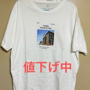 AND-RIDE Tシャツ WHITE 白 large