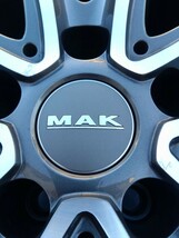 MAK FAHR(ガンメタリックミラー)ホイール＆スタッドレスタイヤ 225/60 R18 7.5J ET+28 PCD112 BMW X3 G01 X4 G02_画像4
