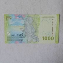 【送料６３円】 インドネシア　１０００ルピア紙幣　２０２２年/２０２３年_画像2