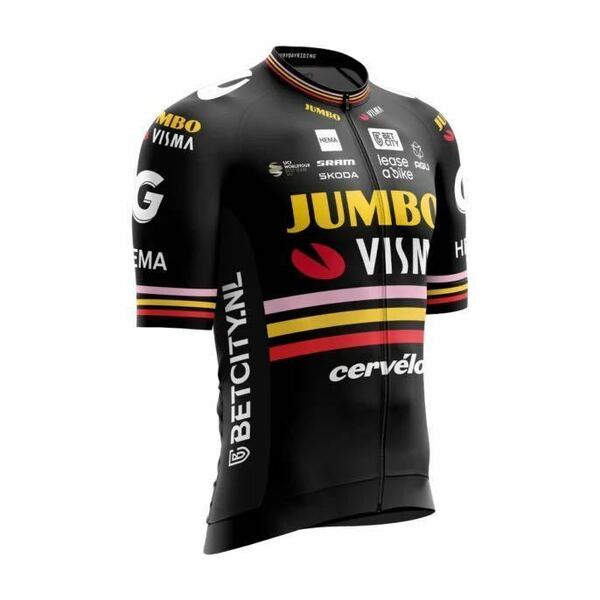 希少！ 3冠記念限定品 JUMBO VISMA AGU ユンボ ヴィスマ アグ Men’s cycling jersey メンズ サイクリング ジャージ Trilogy 2023 M ビスマ