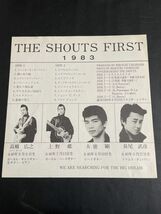 THE SHOUTS シャウツ / ファースト1983 ※自主盤/キャロルフォロワーカバーアルバム 国内盤 (元々帯なし)_画像3