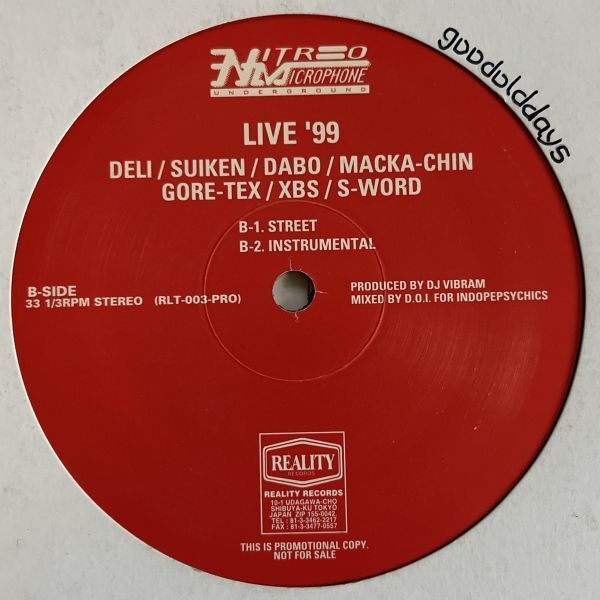 Nitro Microphone Underground - Bambu / Live '99 (プロモオンリー) (Promo)
