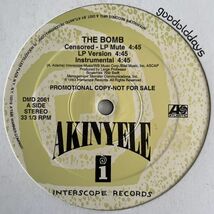 Akinyele - The Bomb / No Exit / Outta State (プロモオンリー) (Promo)_画像1