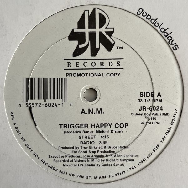 A.N.M. - Trigger Happy Cop / Mind Trap (USオリジナル/プロモ/Promo/ニュースクール)