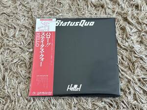 紙ジャケ ステイタス・クォー/ハロー!! +1 STATUS QUO/HELLO! 国内盤 SHM-CD 廃盤 美品