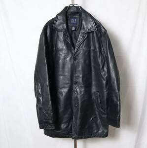 90s オールドギャップ レザーカーコート GAP leather 90年代 M メンズ ジャケット 革ジャン Schott コート ショット LONDON Paul Smith