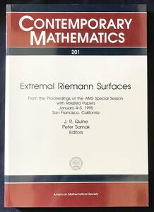 ■英語数学洋書 極値的リーマン面【Extremal Riemann Surfaces】アメリカ数学会　J.R. Quine, Peter Sarnak=編