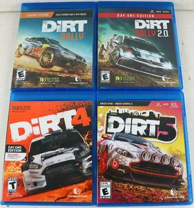 P◆ジャンク品◆ゲームソフト 海外版 XBOX ONE 4タイトルセット まとめ売り DIRT RALLY/2.0/4/5 カーレース 車 ※動作未確認※