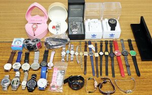 S◇ジャンク品◇腕時計 37点 まとめて セット SEIKO/CASIO/CITIZEN/G-SHOCK/TECHNOS/NICOLE/LIGIJN/adidas/DANIEL MULLER 他 ※動作未確認