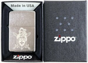 P♪未使用品♪オイルライター 『Z207-402873』 Zippo/ジッポー 2020年 剣・盾 ・百合の紋章 レギュラー・ケース MADE IN U.S.A. ※未着火