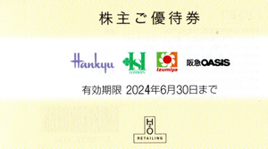 最新　H2O エイチ・ツー・オーリテイリング　株主優待券　 10%割引券　2024年6月末迄　1～9枚あり