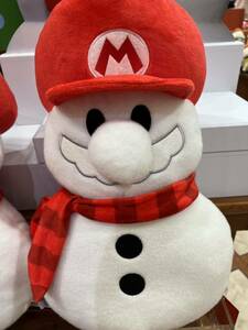 USJ 限定　マリオ　雪だるま　クッション　クリスマス　スーパーニンテンドーワールド