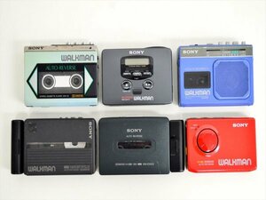 KM516●ジャンクまとめて!!●SONY ソニー カセットウォークマン 6点セット　WM-55・WM-503・WM-F57・WM-EX622・WM-600・WM-GX711