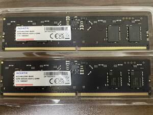 ADATA DDR5-4800 デスクトップ用　8GB×2枚 (合計16GB)