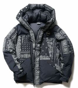 【新品未使用】 22AW FCRB F.C. real bristol エフシーレアルブリストル SOPH ソフ DOWN BENCH PARKA ダウンジャケット バンダナ柄 黒 L