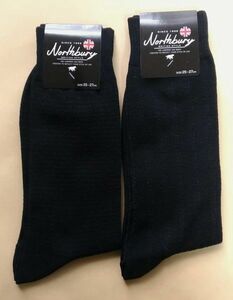 新品 Northbury 靴下 ２足 25～27cm 黒系 ノースベリー ソックス