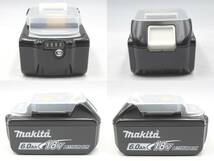 ◆未使用 makita マキタ BL1860B 18V 6.0Ah 108Wh バッテリー リチウムイオンバッテリ 充電池 純正品 4段階残容量表示 雪印 箱有り◆_画像2