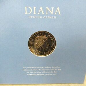 ▲▲未使用品 ROYAL MINT ロイヤルミント ダイアナ妃 DIANA メモリアルコイン 5ポンド PRINCESS OF WALES FIVE POUNDS カバー台紙付き▲▲の画像5