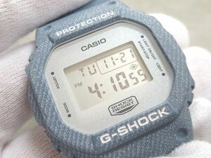 ☆CASIO カシオ G-SHOCK ジーショック DW-5600DC デニムドカラー デジタル ブルー系 水色 限定モデル 現状稼働品 中古☆