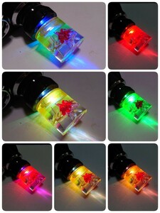 【水中花マニア必見】水中花USBイルミ　7色LED グラデーション　（ショートタイプ）／ デコトラ　限定　レトロ　レア　希少　旧車　☆☆☆