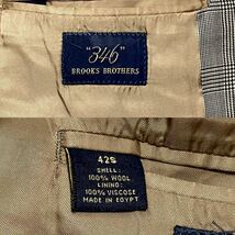 美麗品◎42Sサイズ!!ブルックスブラザーズ【紳士の佇まい】BROOKS BROTHERS チェック テーラードジャケット ウール100% 光沢感◎メンズ_画像6