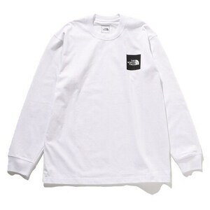 ☆激安 新品（L）6380円【THE NORTH FACE】ザ ノース フェイス 長袖 ロングスリーブ 白 Square Logo Tee NT82334☆