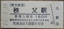 秩父鉄道「2002 SLパレオエクスプレス」記念入場券(秩父駅,B硬+台紙) *日付:14.5.19　_画像4