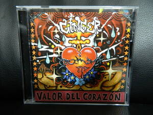 (4)　 GINGER　　/　 VALOR DEL CORAZON　　　 日本盤　 　 ジャケ、日本語解説 経年の汚れあり